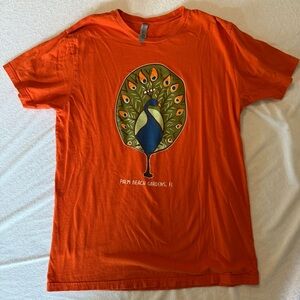 Peacock Tiki Bar Graphic Tee Palm Beach Gardens FL – Next Level Apparel – Size L